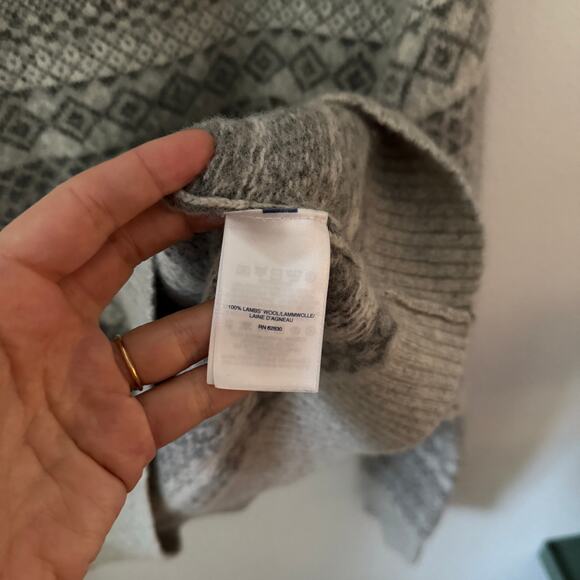 Land’s End Lambswool Fair Isle Sweater - Picture 4 of 5